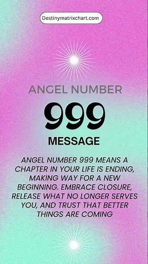 Angel Number 999 Meaning 🌟 | Endings, New Beginnings & Divine Completion #angelnumber #999meaning