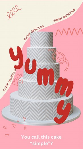 Dale’s 6-tiered birthday cake featured a meticulous Chevron icing pattern | Ron Ben-Israel Cakes