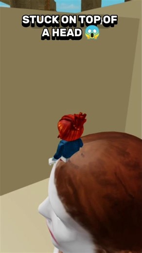 STUCK ON A GIANT HEAD 😱 #mha #roblox #shorts