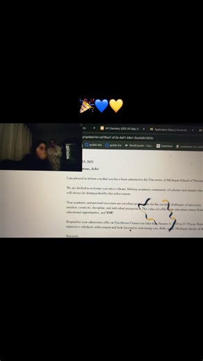 Exciting University of Michigan College Acceptance News