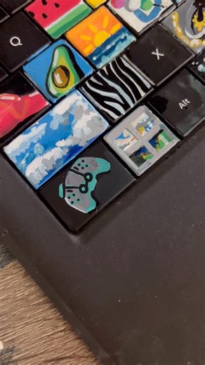 Customising a Keyboard! #art #drawingprocess #keyboard