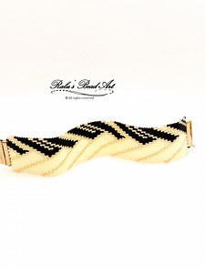 Geometric Peyote Stitch Bracelet Pattern, Miyuki Delica Beads (digital Download) - Etsy