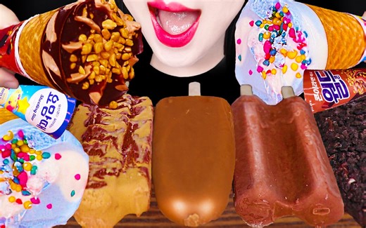 Jane ASMR CHOCOLATE ICE DESSERT EATING