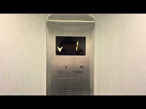 90° doors! 2020 Millepiani MRL traction elevator @ Aldi Supermarket, Arco, Italy