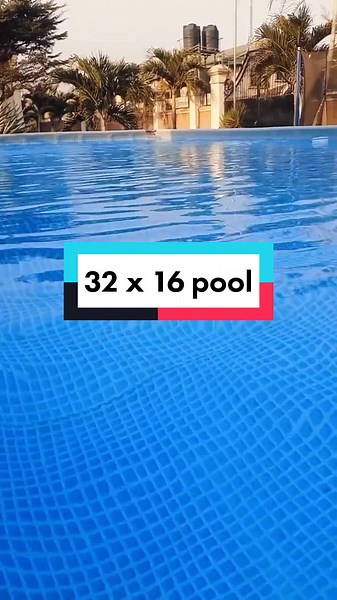 32 x 16 above ground swimming pool installation progress #intex #intexpool #intexswimmingpool