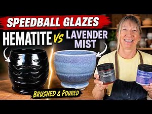 How Speedball Hematite & Lavender Mist Really Look After Firing – Glaze Comparison