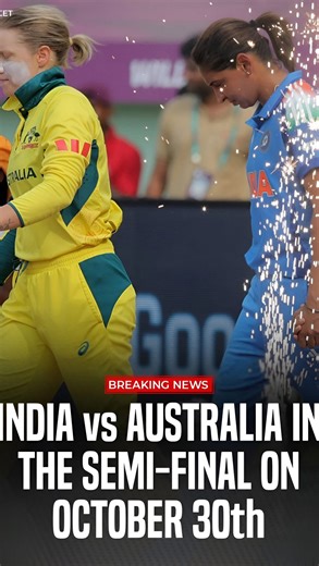 Muhammad Ishfaq on Instagram: "India will face Australia in the Women’s World Cup Semi Final on 30th October #INDvsAUS #viratkohli"