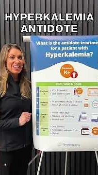 Quick review of the meds and interventions to lower dangerously high potassium levels 💉 #nursing