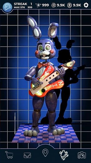 Stylized Toy Bonnie FNaF Workshop Animation
