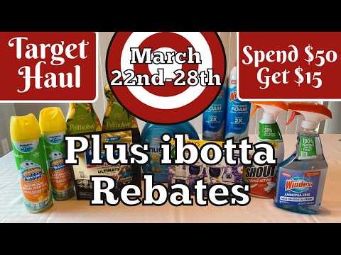 3/22 - 3/28/26 - Target Couponing Haul/ibotta Deals - All Digital Deals