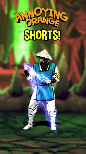Annoying Orange vs Raiden (Mortal Kombat) #Shorts