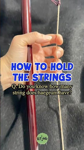 How to hold the strings I Korean Fiddle I Haegeum 해금