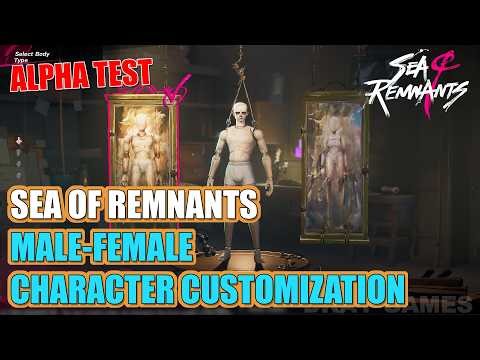 SEA OF REMNANT Character Customization | Male vs Female Preview (Alpha Test Gameplay)