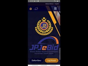 JPJ eBid - New user registration guide
