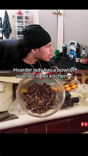 A bowl of roaches got it💀 #hoarder #hoarders #hoarding | hoarders