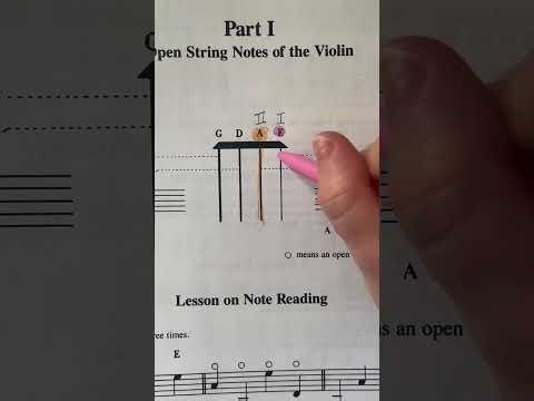Open String Notes | Suzuki Violin Note Reading