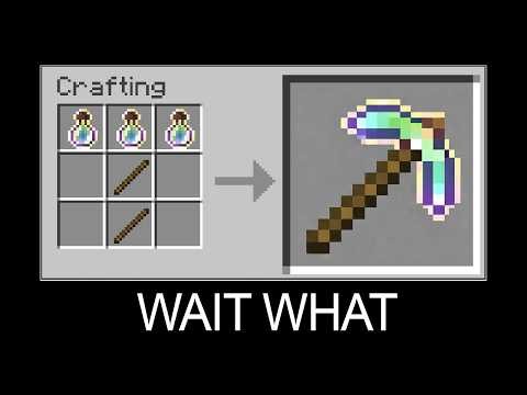 WAIT WHAT - Minecraft (Crafting Enchanting Pickaxe)