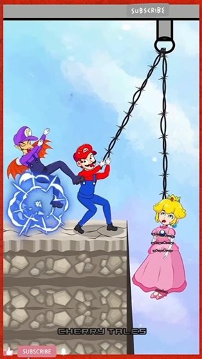 Mario Saves His Girlfriend! ❤️🔥 | Epic Cartoon Rescue Short #shorts #viral #magictales