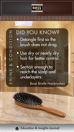 How to Use a Boar Bristle Brush on Thick Hair