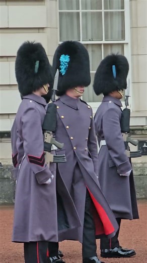 IRISH GUARDS INSPECTION AT BUCKINGHAM PALACE