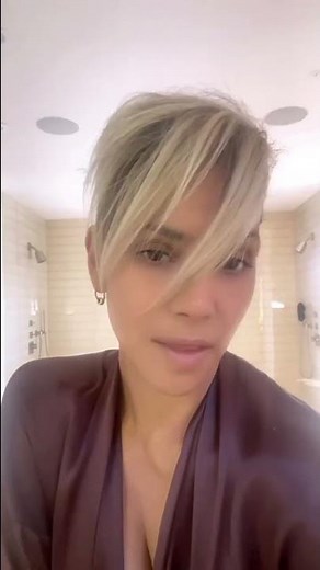 Halle Berry updates pixie haircut with new shaved style #shorts | Page Six Celebrity News