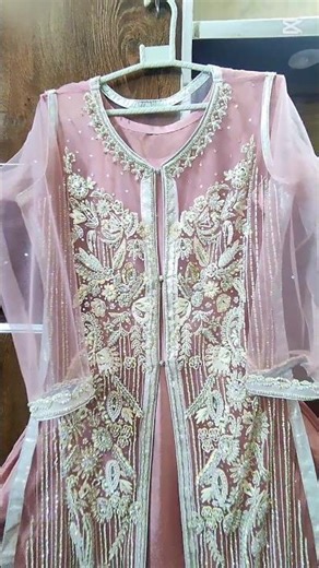 Latest Party Wear Long Frock 2025 | Fancy Embroidered Net Dress | Pakistani Wedding Wear