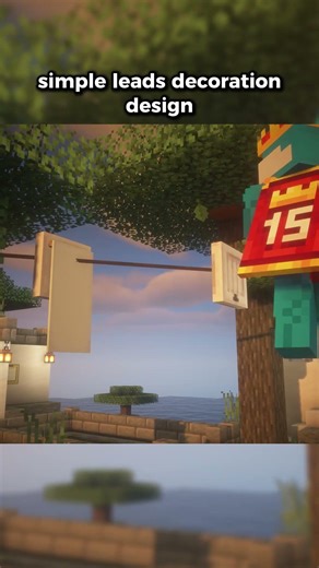 fancy minecraft leads decoration idea