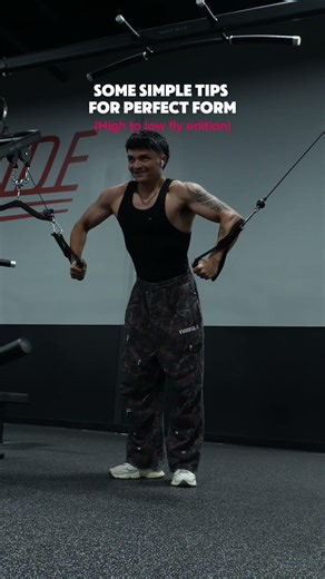 High Low Cable Fly #gymtips