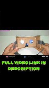 How To Make a VR BOX at Home using Cardboard#Short