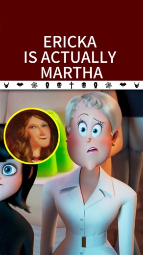 Ericka is actually Martha and the mastermind is Dracula celebrity fyp hoteltransylvania martha ericka dracula movie jack.dc | jack.dc38