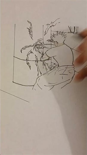 Gojo using RED! #anime #drawing #jujutsukaisen