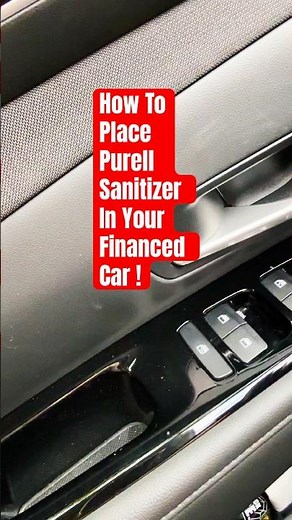 How To Place Purell Sanitizer In Your Financed Car | How To Keep Purell Safely In Car #how #shorts