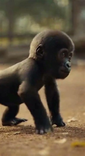 "Gorilla Sees His Reflection and Goes CRAZY! 😱🦍" #gorilla #wildlife #silverback #babygorilla #viral