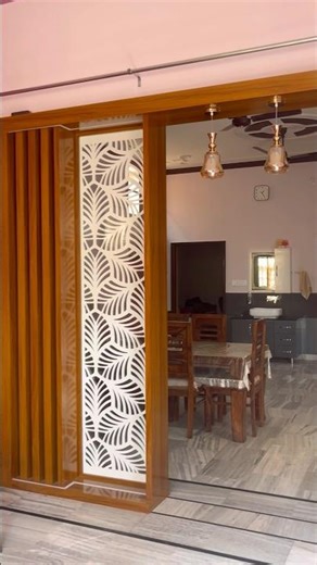 Beautiful Wooden Partition Design | CNC Cut Panel Partition | Modern Living Room|Carpenter Work