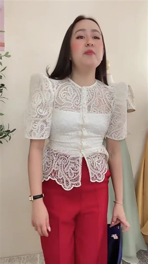 Elegant Filipina Lace Camisole Top for Workwear