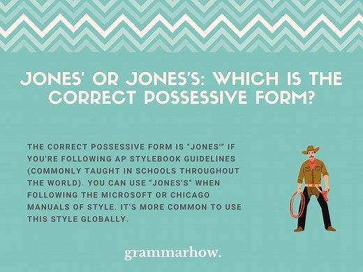 Jones' Or Jones's? Here's The Possessive Form (Helpful Examples)