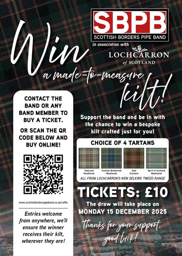 Scottish Borders Pipe Band on Reels