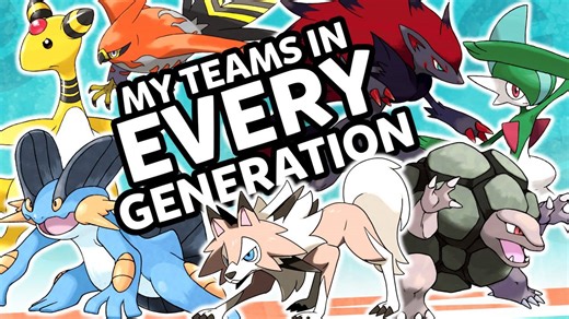 My Pokémon teams in every game