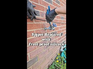 Spigot replaced with Frost Proof Sillcock.