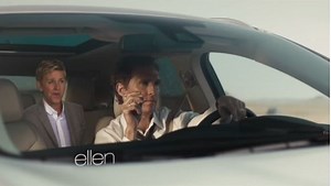 Ellen spoofs that Matthew McConaughey Lincoln ad with the bull