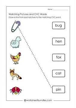 📚 Learn to Read CVC Words | 34 Free Kindergarten Worksheets! | Phonics Reading Book PDF Download