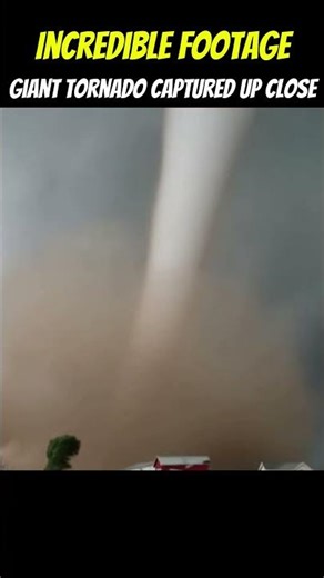 Incredible Footage: Giant Tornado Captured Up Close #Shorts