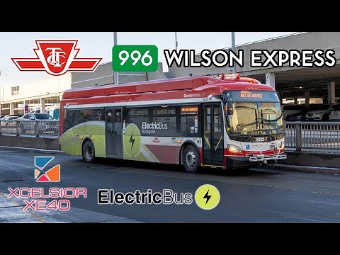 TTC New Flyer XE40 6032 Electric Bus Ride