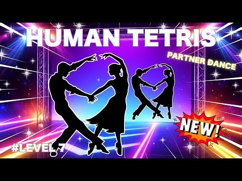 HUMAN TETRIS PARTNER DANCE 🔥 Immersive Interactive Warm-Up | Can You Fit The Shape?