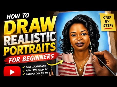 How To Draw Realistic Portraits For Beginners. 🎨🖌️