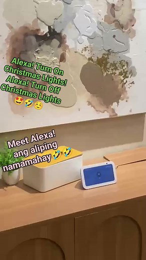 Alexa sumunod ka!🤣🤩 Aliping namamahay.☺️ Alexa, turn on Christmas Lights☺️ #alexa #christmaslights #highlights2025 #highlighteveryone | Liza De Leon Agillon