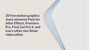 20 Free Motion Graphics Stock Elements Pack