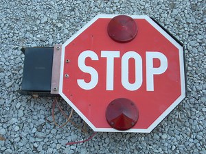 Ice Cream truck safety swing arm stop sign