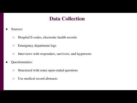 Lession 12 Evaluation Methods for Assessing Public Health and Medical Response to Disasters