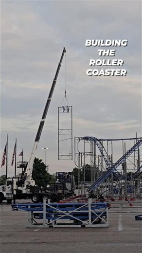 Roller Coaster Being Built at Fairfield Commons Mall! 🎢🔧